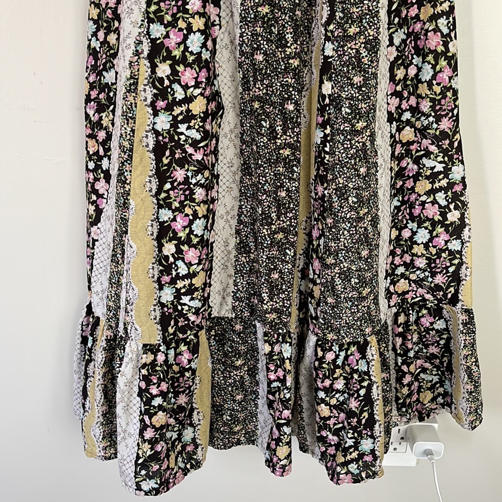 Floral Striped Halter Neck Maxi Dress XS/S - Picture 10 of 15